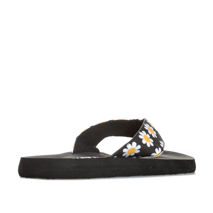 Plateau-Flip-Flops mit Gänseblümchen-Muster