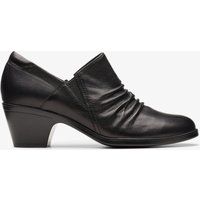 Geraffte Shoeties mit Blockabsatz