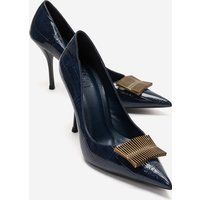 Spitze Stiletto-Pumps mit Metallelement