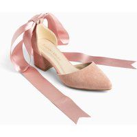 Elegante spitze Pumps mit Schleifenband