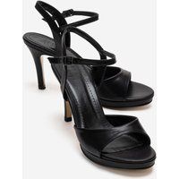 Elegante Plateau-Stilettos mit Knöchelriemen