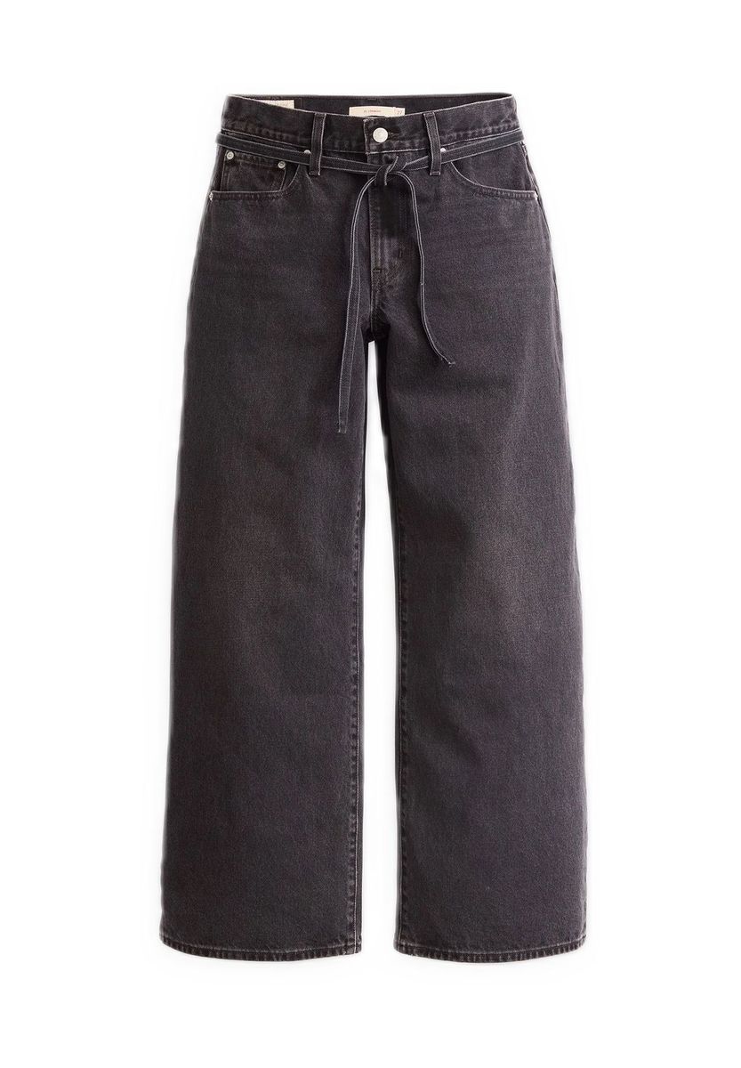 XL Straight Baggy Jeans mit Bindegürtel