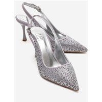 Verzierte Slingback-Stiletto-Pumps