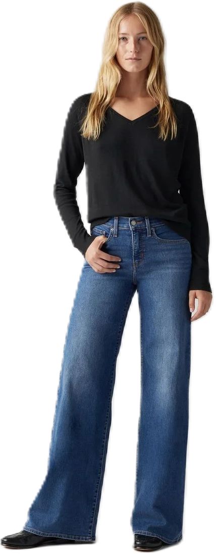 Formgebende Wide-Leg Jeans