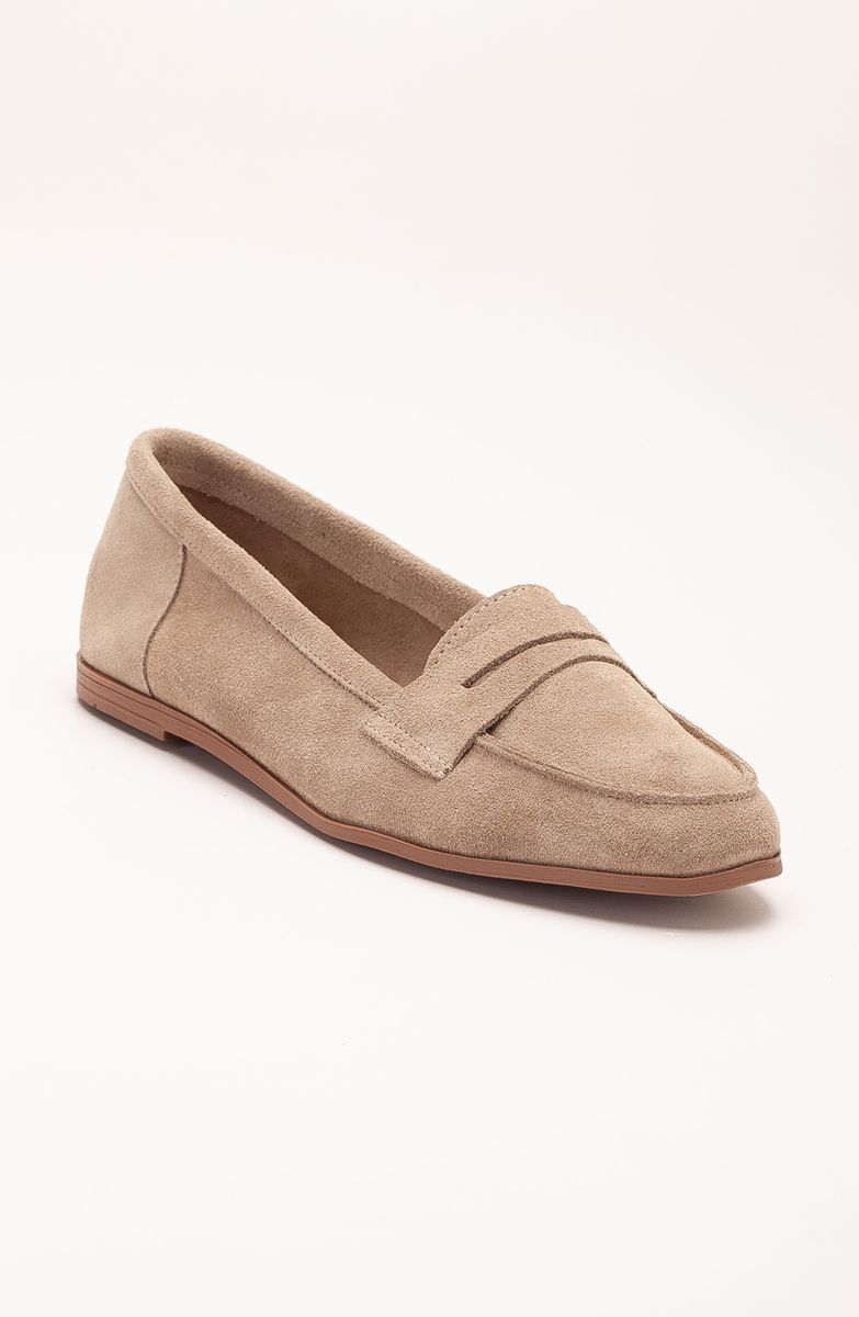 Klassische Wildleder-Penny-Loafer
