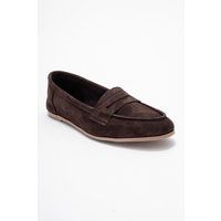 Klassische Penny Loafer aus Veloursleder