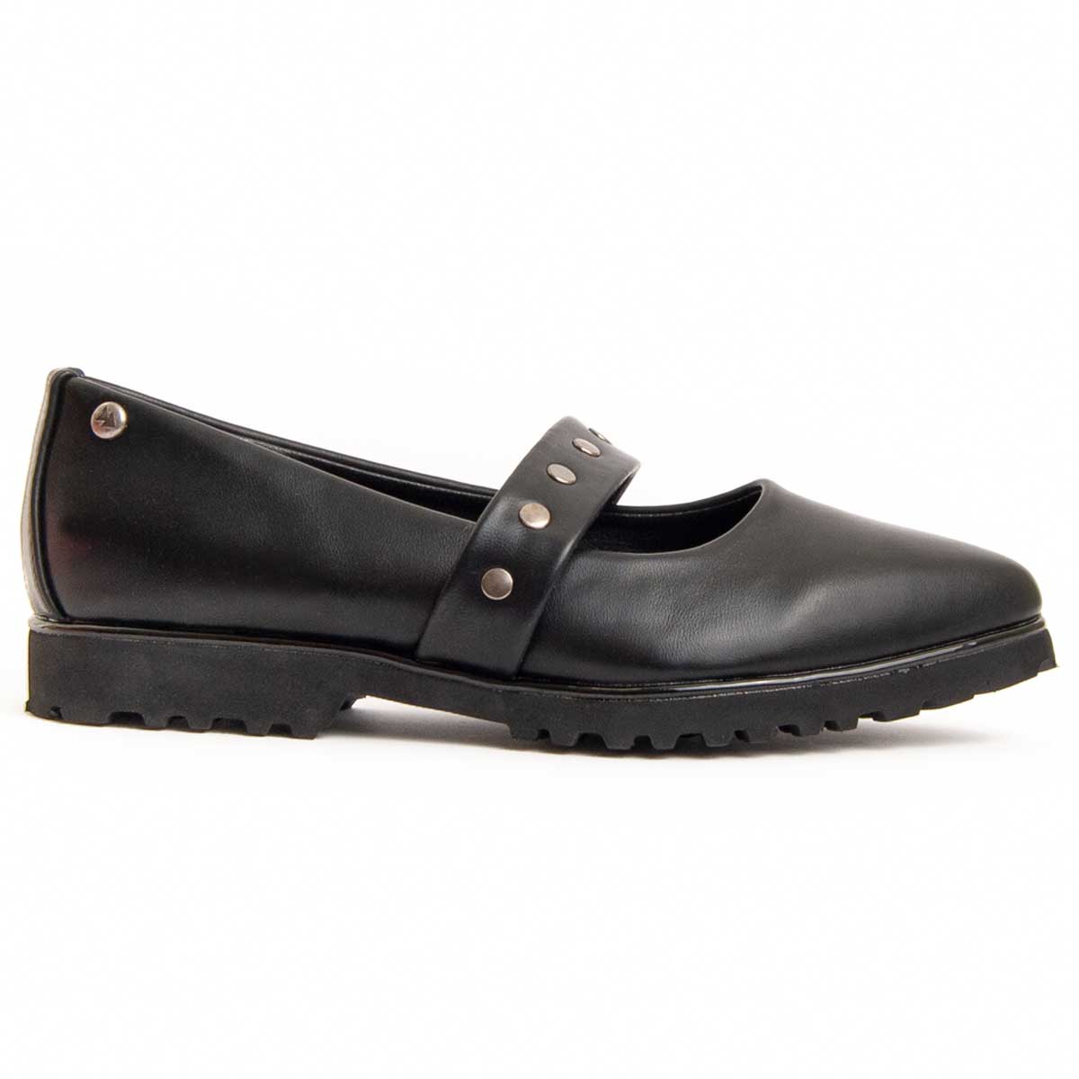 Mary Jane Schuhe mit Nietenriemen