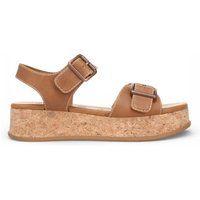 Kork-Plateausandalen mit Doppelriemen