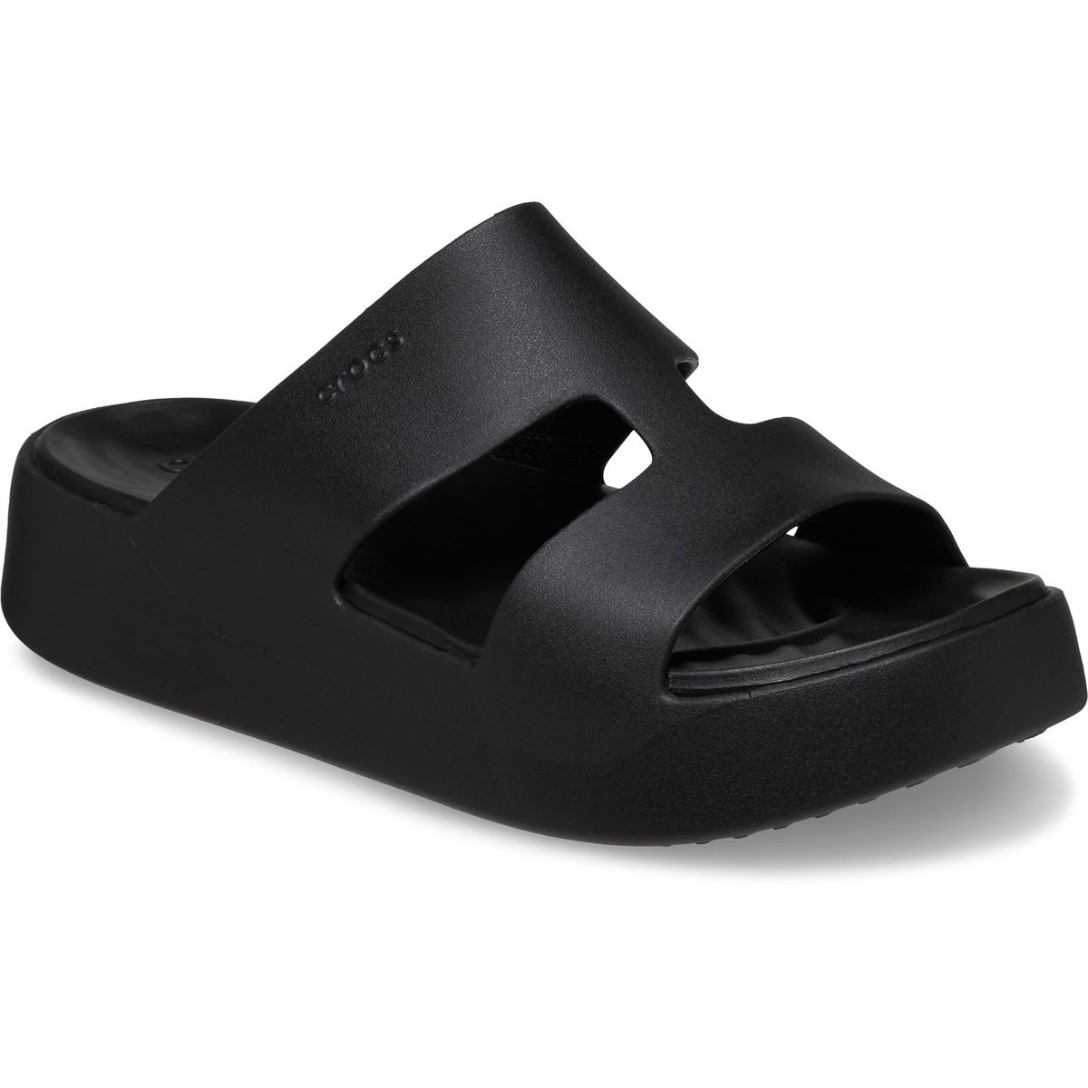 Minimalistische Plateau H-Strap Pantoletten