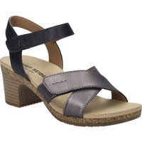 Metallic-Riemchensandalen mit Komfortsohle