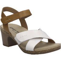 Sandalen mit Kreuzriemen und Blockabsatz