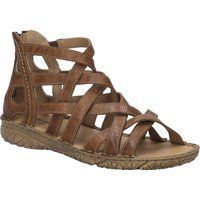 Mehrriemen-Gladiatorsandalen aus Leder