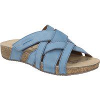 Riemchen-Sandalen aus geflochtenem Nubukleder