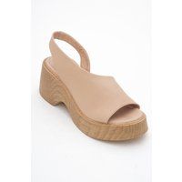 Plateau-Keilsandalen aus Nappaleder