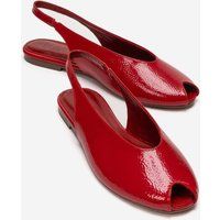 Elegante Slingback-Ballerinas mit offener Zehenpartie