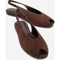 Moderne Slingbacks mit Peep-Toe aus Wildleder