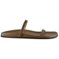 Minimalistische Leder-Sandalen mit zwei Riemchen
