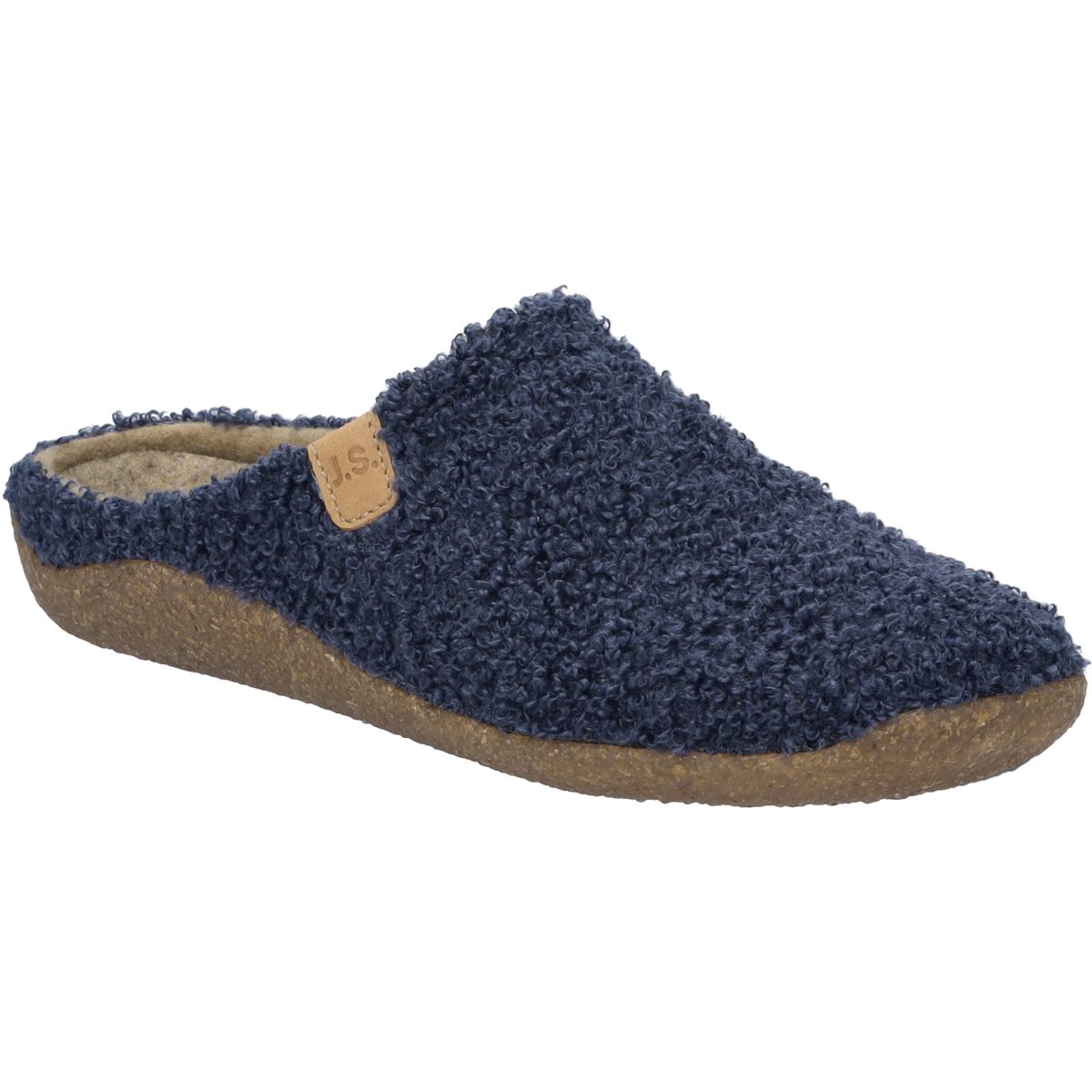 Gemütliche Bouclé Strick-Hausschuh Mules
