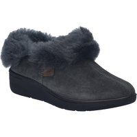 Plüschgefütterte Slipper aus Wildleder
