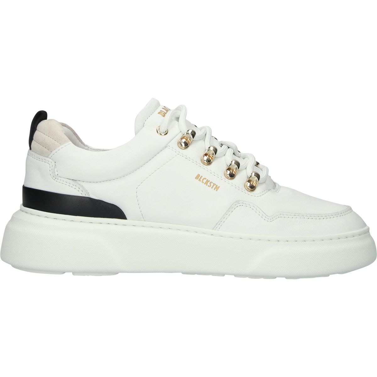 Handgefertigte Leder-Plateau-Sneaker