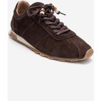 Wildleder-Sneaker mit Perlenverzierung