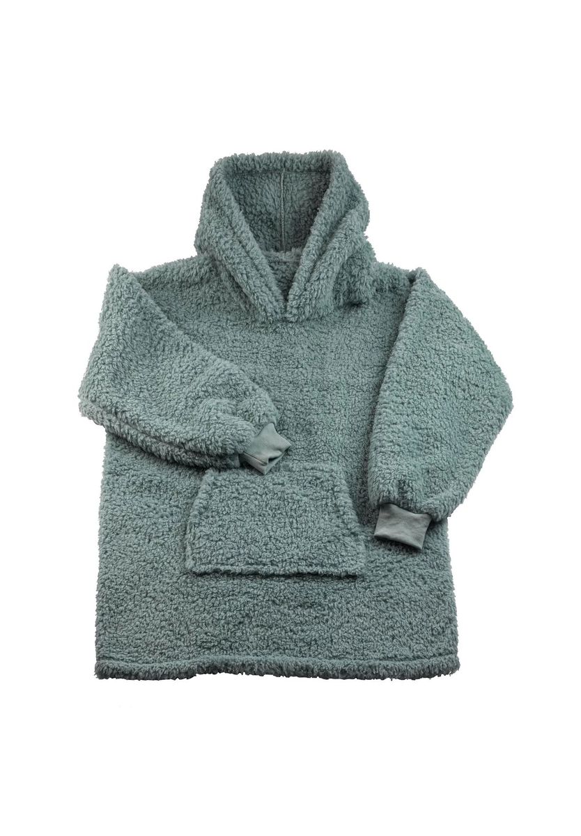Oversized Teddy-Fleece-Hoodie Lounger