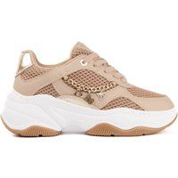 Mesh-Plateau-Sneaker mit Kette