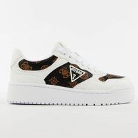 Low-Top Plateau-Sneaker mit Logo-Print