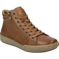Camel Leder High-Top Sneaker