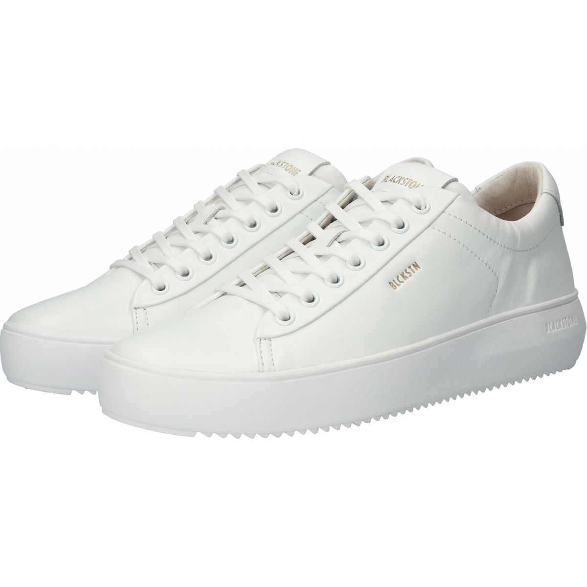 Elegante Leder-Sneaker mit flachem Schaft