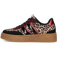 Plattform-Sneaker mit Panthermuster