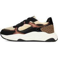 Strukturierte Sneaker mit Leopardenmuster