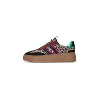 Plateau-Sneaker mit Leopardenmuster