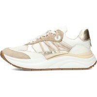 Sneaker mit Materialmix und Plateausohle