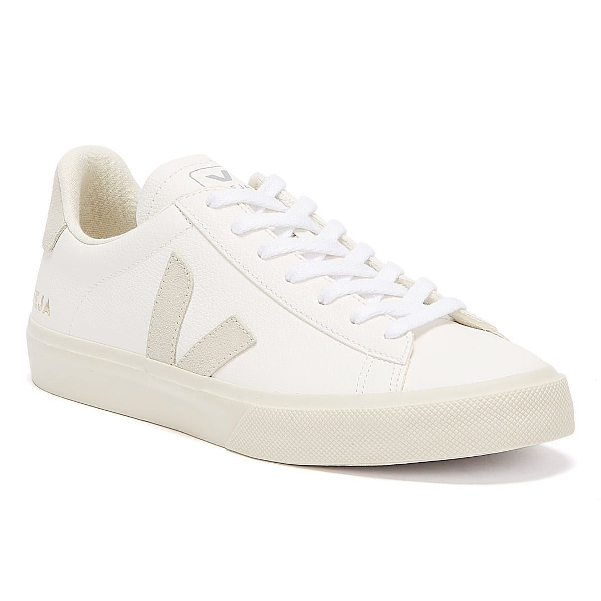 Flache Ledersneaker mit Logo-Detail