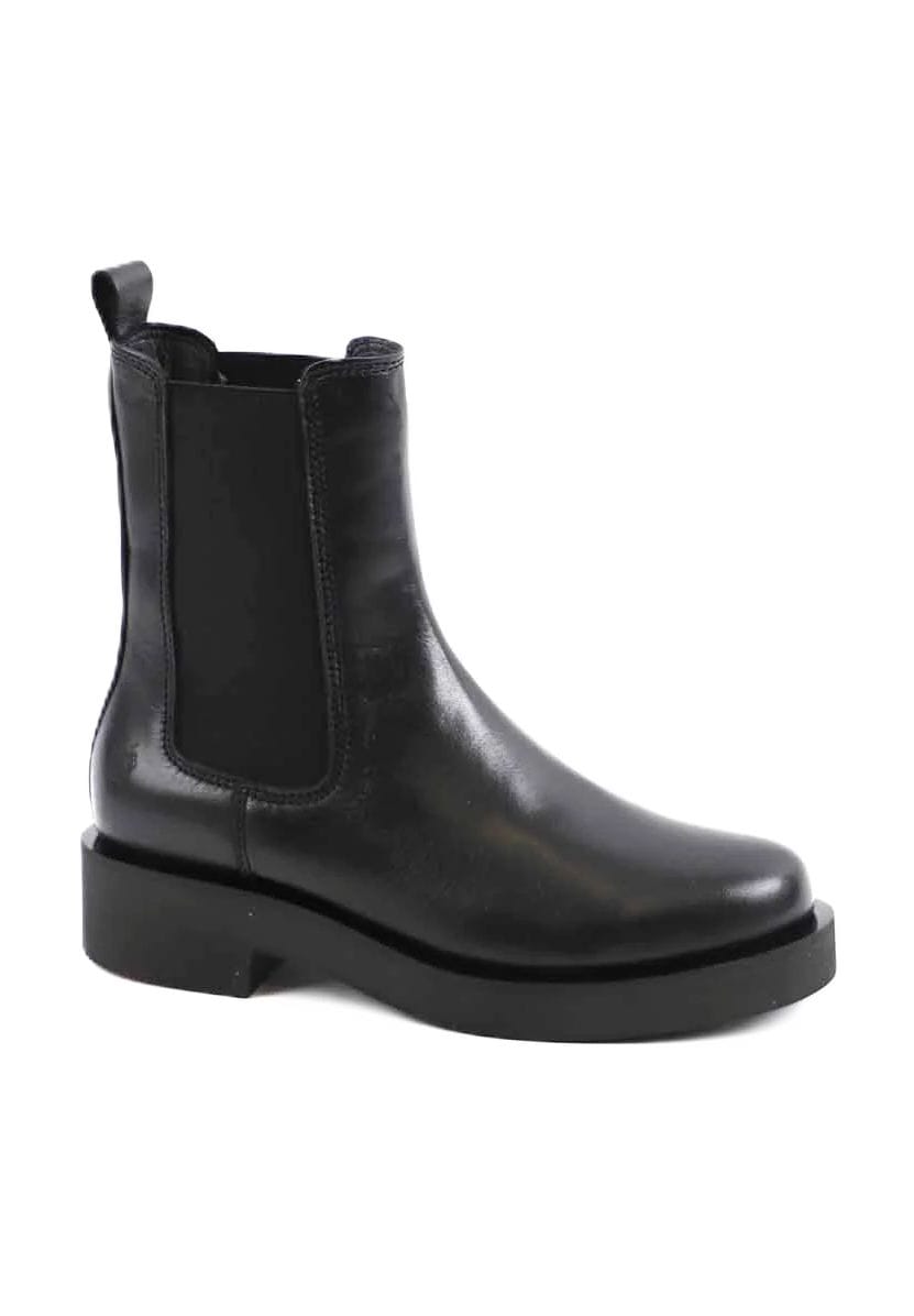 Chunky Plateau-Stiefeletten aus Leder