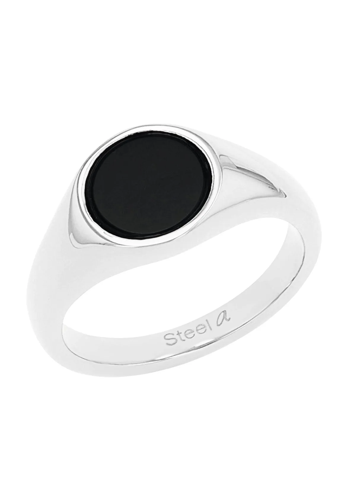 Minimalistischer Onyx Siegelring