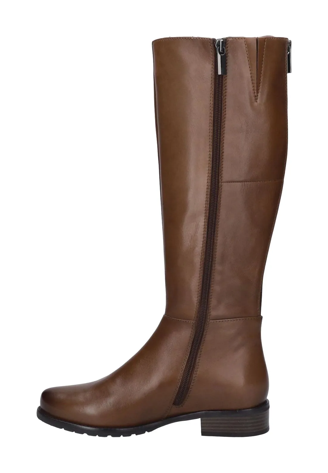 Klassische kniehohe Lederstiefel