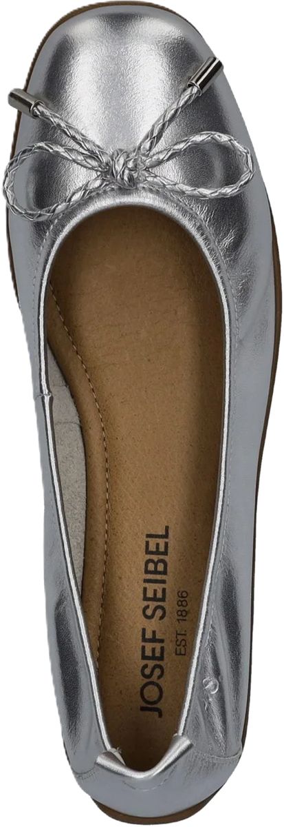 Klassische Metallic Leder Ballerinas