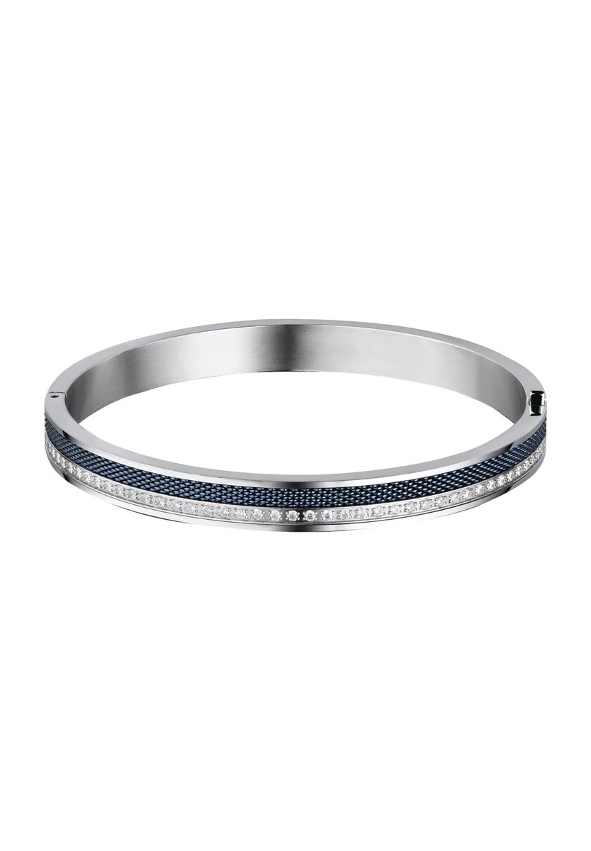 Moderner Armreif mit Mesh-Inlay