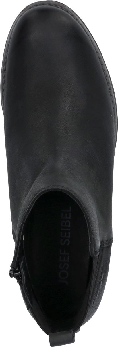 Lederstiefeletten mit seitlichem Reißverschluss