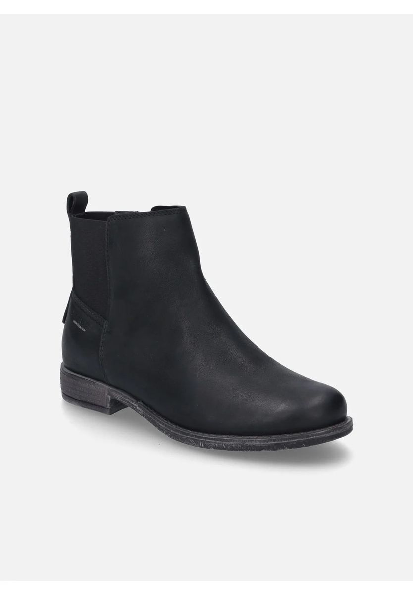 Lederstiefeletten mit seitlichem Reißverschluss