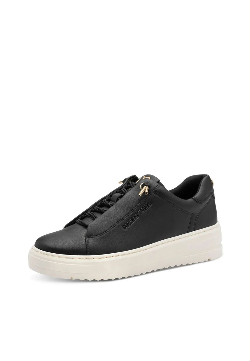 Minimalistische Plateau-Sneaker aus Kunstleder