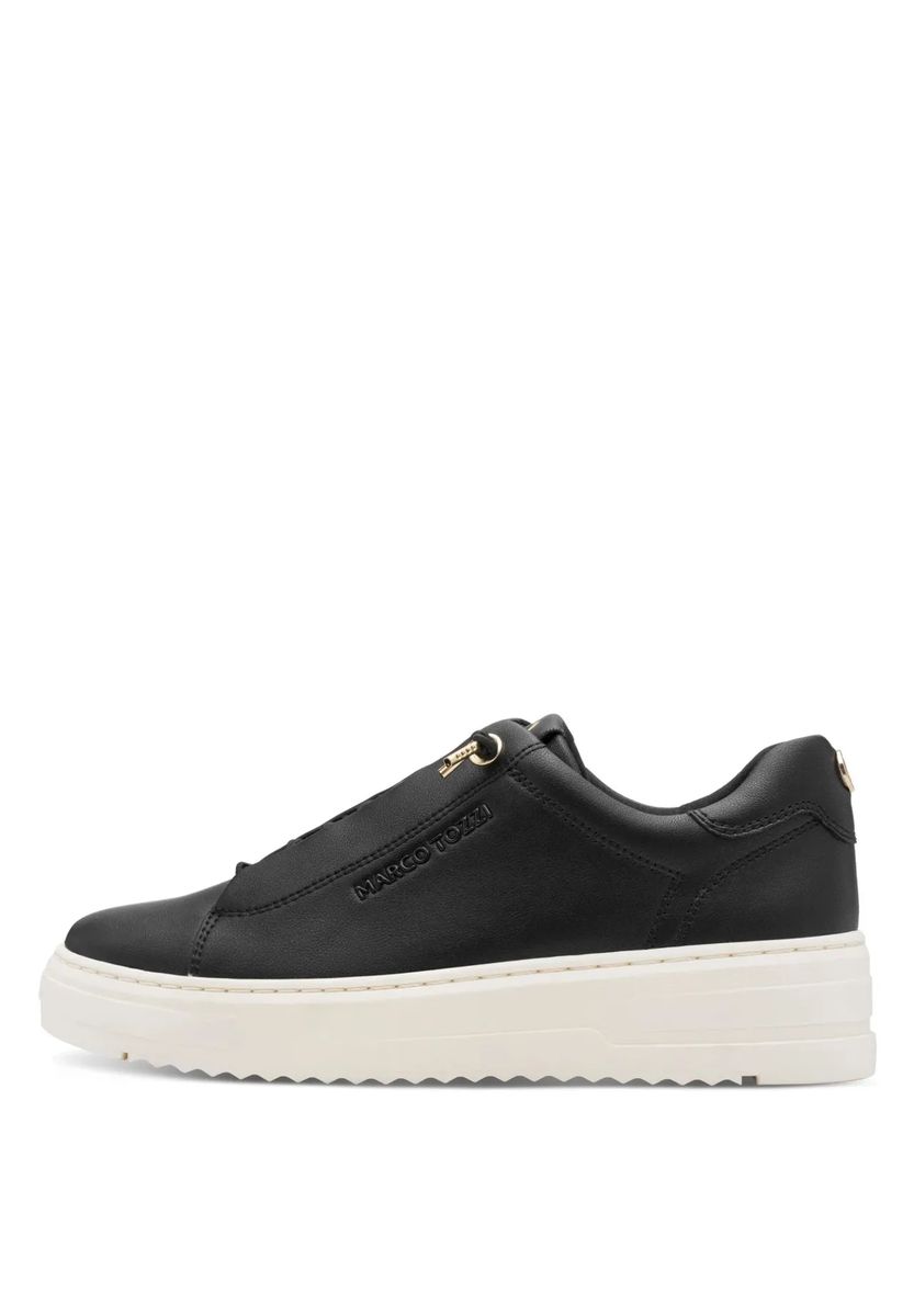 Minimalistische Plateau-Sneaker aus Kunstleder