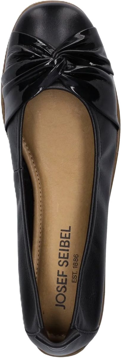 Elegante Lederballerinas mit Knotendetail