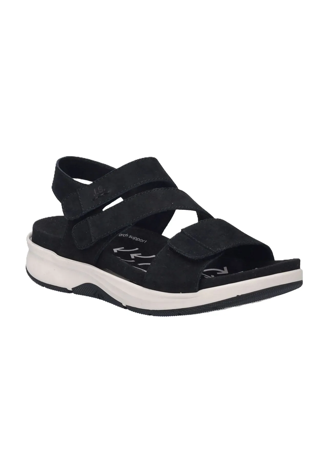 Bequeme Riemchensandalen aus Nubukleder