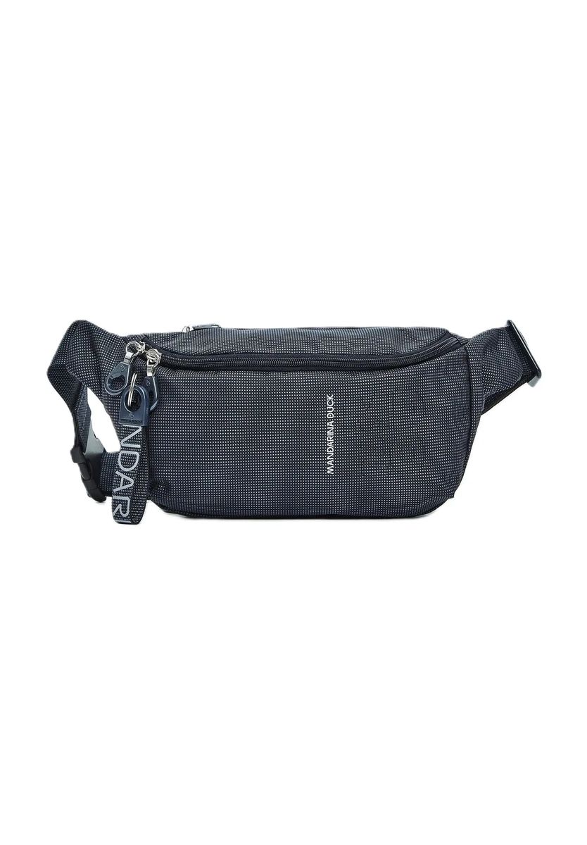 Strukturierte Gürteltasche mit Logo-Anhänger