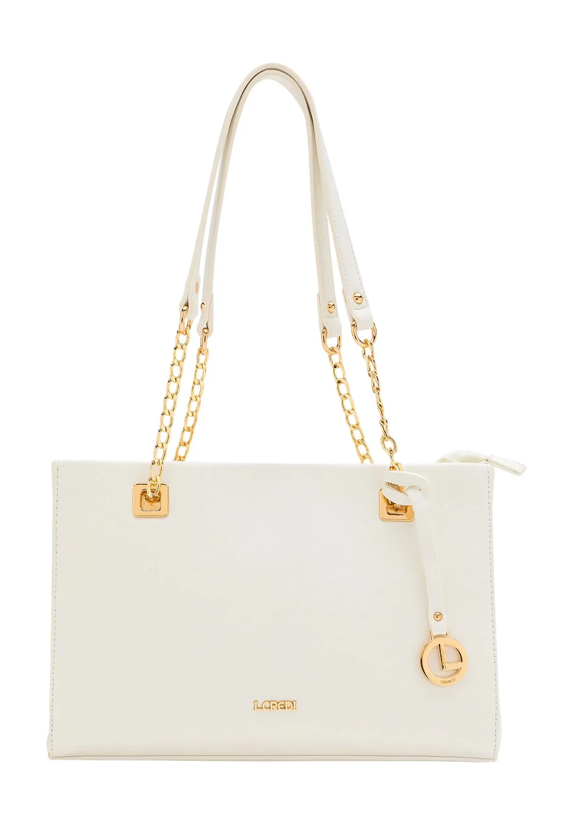Eleganter Strukturierter Shopper mit Kette