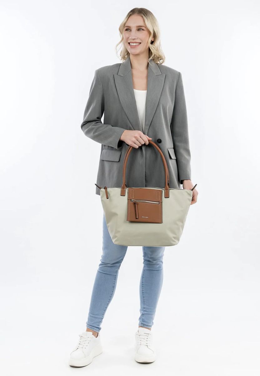 Vielseitige zweifarbige Shopper-Tasche
