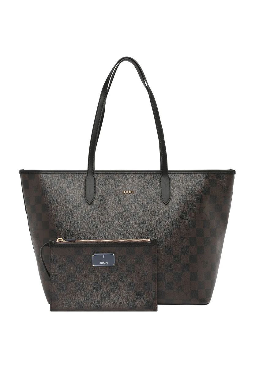 Karierter Shopper mit herausnehmbarer Tasche